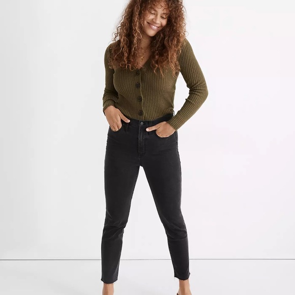 Madewell Denim - NWT Stovepipe Jeans in Banberry Wash: Raw-Hem Edition Size 33